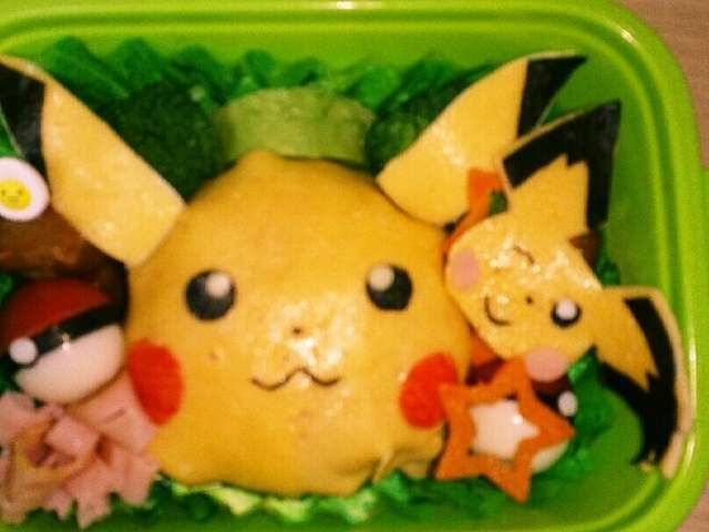 ポケモン☆ピカチュウ\u0026ピチュー キャラ弁